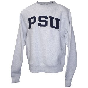 heather oxford crew sweatshirt with twill PSU